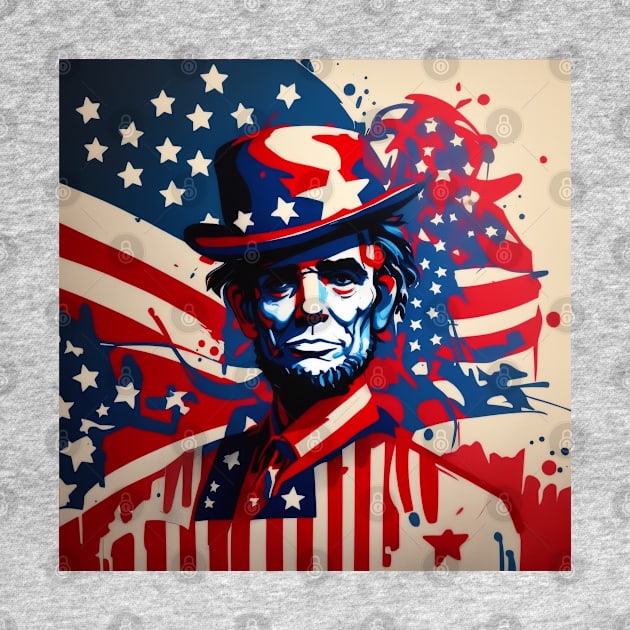 4th of july Liberty's Legacy: Celebrating Independence Day with Abraham Lincoln by Digifestas